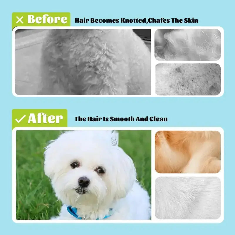 Silicone Pet Shampoo Brush with Soap Dispenser - Gentle Massage Grooming Tool for Dogs and Cats, Suitable for Short and Long Fur, Refillable Cleaning Accessory for Home Grooming