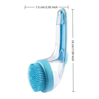 2026 New Universal 2-In-1 Pet Bathing Deshedding Brush - Ergonomic Handle, Plastic Body, Built-In Shampoo Dispensing, 8In×3In×4In Massage Aid, Reduces Shedding, Boosts Blood Circulation for Dogs (Home Supplies)