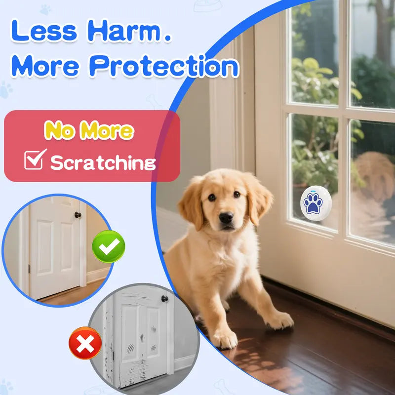 Chunhee Dog Potty Training Doorbell Kit - Durable Design, 36 Custom Sounds, Adjustable Volume (0-115dB), Touch Activation, Indoor & Outdoor Use for Effective Potty Training