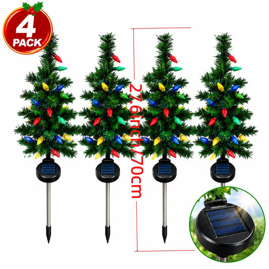 35.4-In Solar Strawberry-Shaped Holiday Lights, Multi-Color LED Cute Glowing Color Changing Light-Up Outdoor Decorations for Yard, Garden, Outdoor Patio with Automatic Sensor Switch
